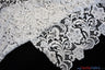 Guipure Bridal Lace Polyester Fabric - Heavy Double Scalloped Lace, Multiple Colors, 48/49" Width (1 Yard)
