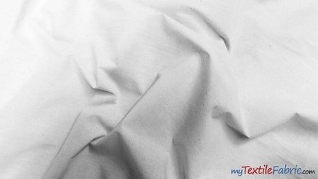 100 Percent Cotton Muslin Fabric - Bleached White, 60" Wide (Yards)