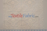 Butterfly Embroidery Cotton Fabric - White, Offwhite, Ecru, Black, 52-54" Width (1 Yard)