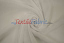 Extra Wide Turkish Sheer 100 Percent Polyester Fabric - Textured Linen-Look Sheer, 108" Width, White, Offwhite, Ivory, Champagne (1 Yard)