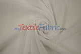 Extra Wide Turkish Sheer 100 Percent Polyester Fabric - Textured Linen-Look Sheer, 108" Width, White, Offwhite, Ivory, Champagne (1 Yard)