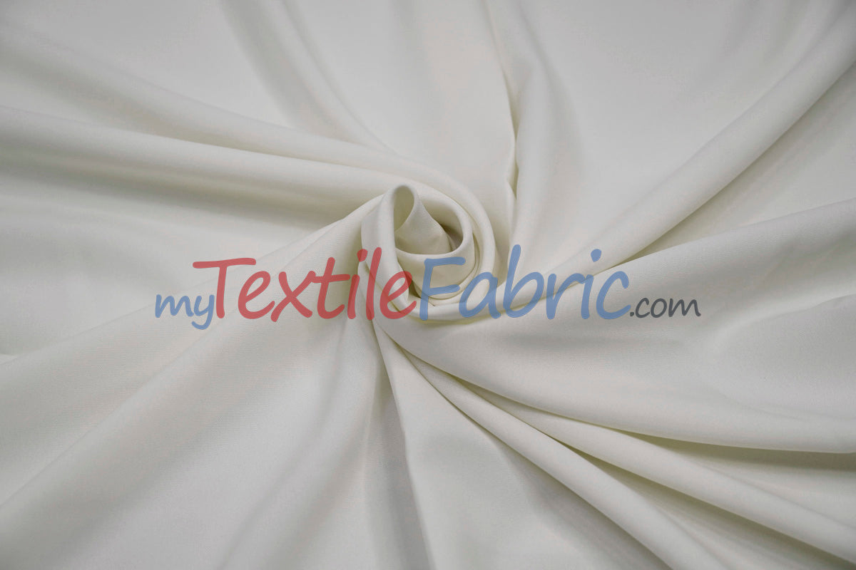 Scuba Double Knit Polyester Fabric - Solid Multiple Colors, 58/60" Width (1 Yard)