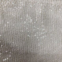 White Mini Sequin Embroidered Polyester Mesh Fabric