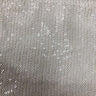 White Mini Sequin Embroidered Polyester Mesh Fabric