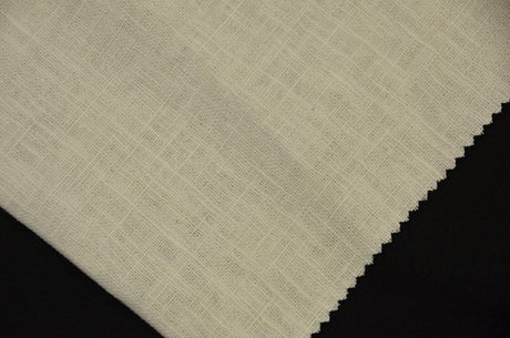 100% Natural Ramie Fabric - White, Ivory, Black, 52/53" Width, 280GSM (1 Yard)