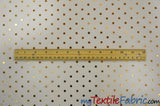Bridal Tulle With Metallic Polka Dot Polyester Fabric - White And Ivory, Sheer, 58/60" Width (Yards)