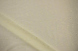 Polyester Cotton Eyelet Embroidery Fabric - No Scallop Ends, Multiple Colors, 60" Wide (1 Yard)