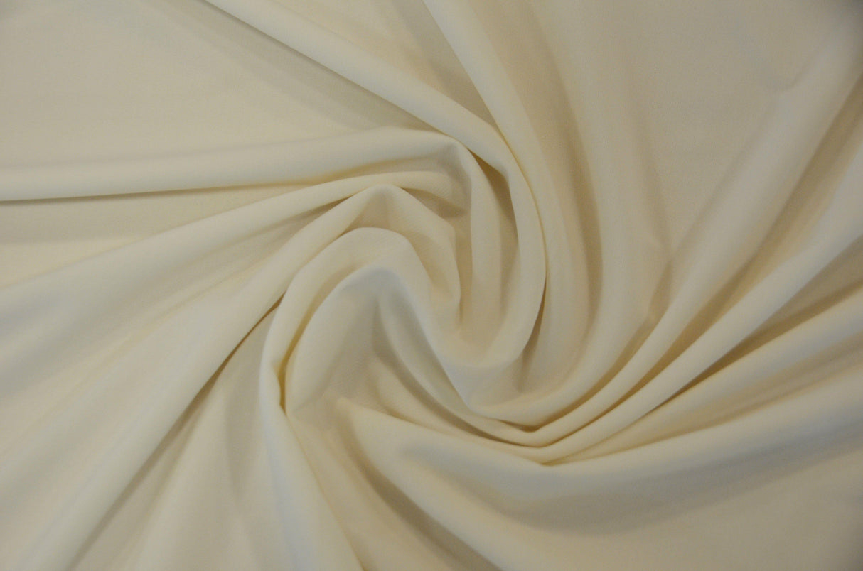 ITY Knit Polyester Spandex Fabric - Solid Interlock Twist Yarn, 58/60" Width, Multiple Colors (1 Yard)