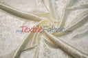 Jasmine Jacquard Polyester Fabric - Floral Brocade, 60" Width (1 Yard)