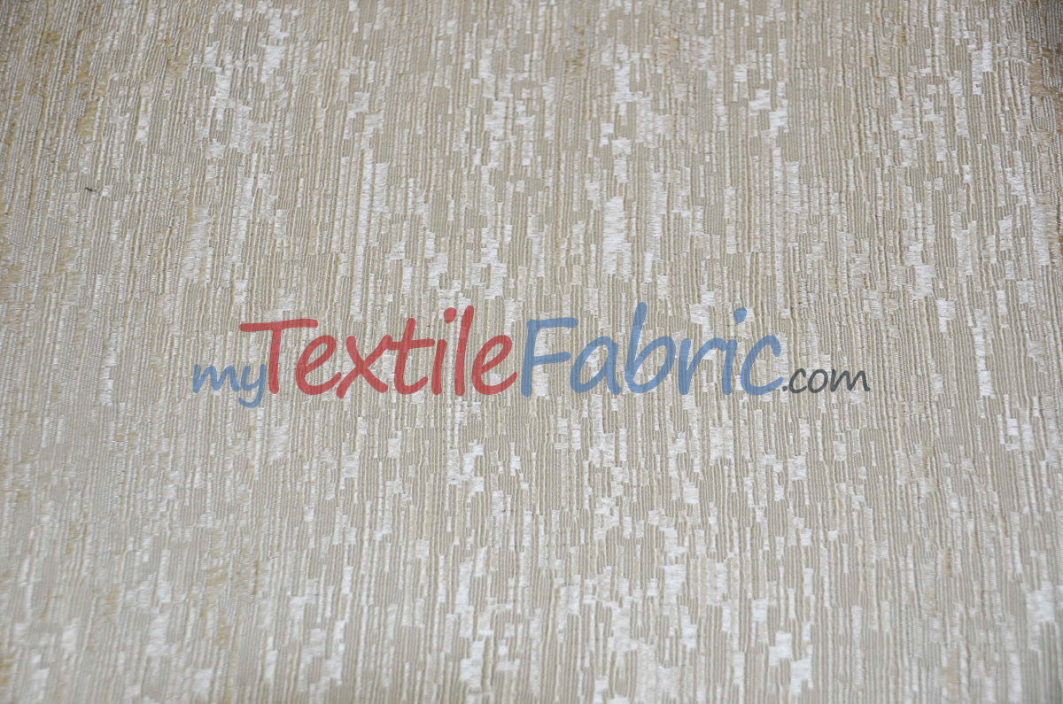 Luxury Jacquard Polyester Fabric - Solid Textured, 58/60" Width, Multiple Colors (1 Yard)