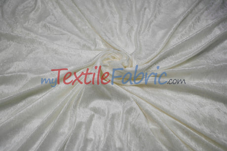 Panne Velvet Polyester Fabric - Crush Panne Velour, Solid, 58/60" Width (1 Yard)