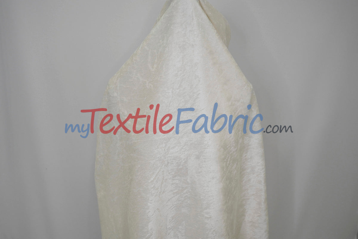 Panne Velvet Polyester Fabric - Crush Panne Velour, Solid, 58/60" Width (1 Yard)