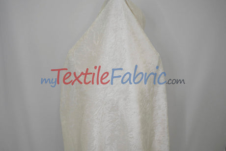 Panne Velvet Polyester Fabric - Crush Panne Velour, Solid, 58/60" Width (1 Yard)