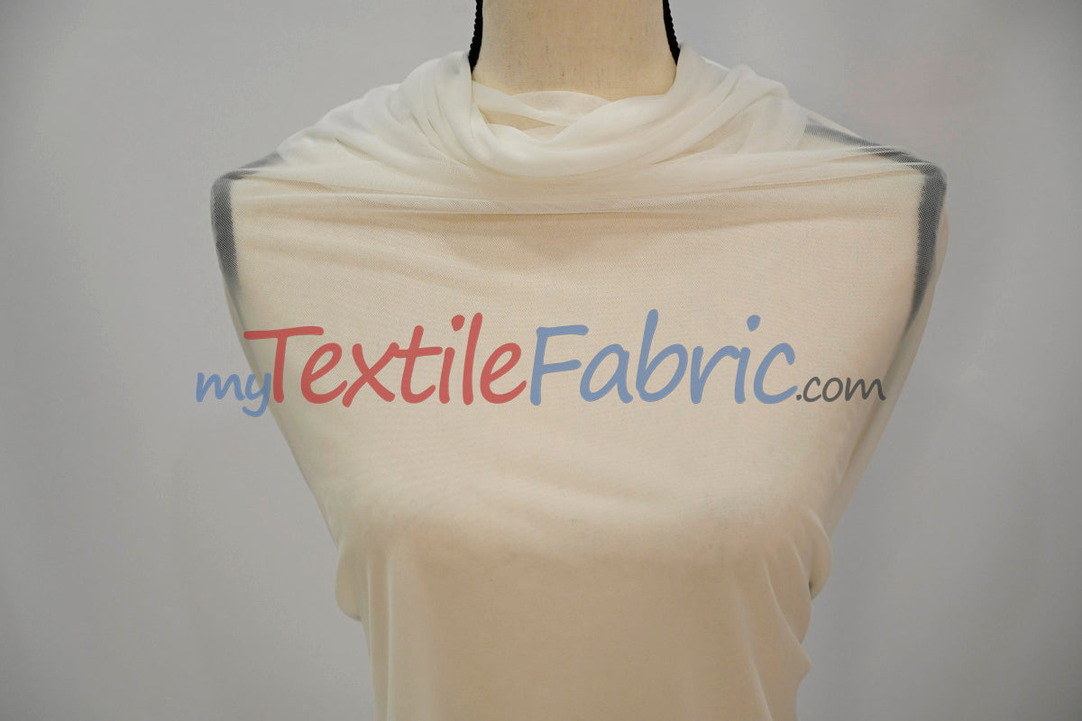 Super Soft Power Mesh Spandex Fabric - Multiple Colors, 58/60" Width (1 Yard)