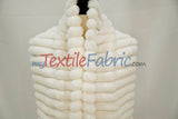 Striped Rabbit Fur 100 Percent Polyester Fabric - Striped Faux Rabbit Fur, 64/66" Width (1 Yard)
