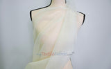 Super Organza Polyester Fabric - Semi-Sheen Sheer, 60" Width, White, Ivory, Baby Blue, Lavender, Black (By The Yard)