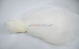 Super Organza Polyester Fabric - Semi-Sheen Sheer, 60" Width, White, Ivory, Baby Blue, Lavender, Black (By The Yard)