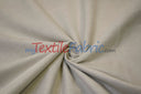 Upholstery Weight Poly Linen Fabric - Ivory, Taupe, Non Woven Backing, 60" Width (1 Yard)