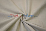 Upholstery Weight Poly Linen Fabric - Ivory, Taupe, Non Woven Backing, 60" Width (1 Yard)