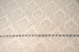 Vintage Damask Polyester Fabric - Damask Brocade, 58" Width, White, Ivory, Blush Pink (1 Yard)