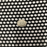 Poly Span Pentagon Fishnet Fabric 60" Black White