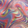 Polyester Spandex Volcano Abstract Rainbow Fabric 60"
