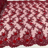 3D Floral Lace Embroidered Mesh