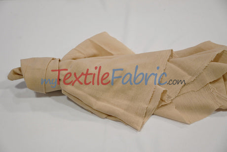 100 Percent Cotton Gauze Fabric - Soft Lightweight Muslin, 46/48" Width, Yards, Bolts, Sample Swatch (1 Yard)