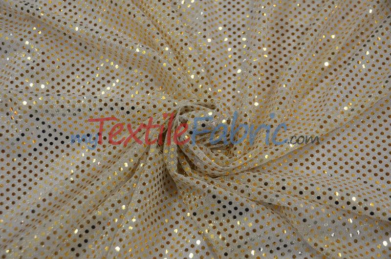 Confetti Dot Sequins Polyester Fabric - 3Mm Sequins, 45" Width (1 Yard)