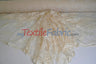 Chantilly Lace Polyester Fabric - Floral Embroidery, Sheer Mesh, 52" Width (1 Yard)