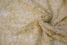 Enchanted Sheer Polyester Fabric - Metallic Floral Embroidery, 52" Width (1 Yard)