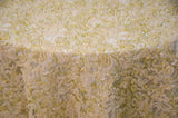 Enchanted Sheer Polyester Fabric - Metallic Floral Embroidery, 52" Width (1 Yard)