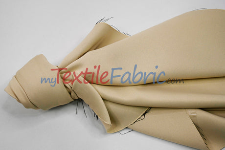 Fire Retardant Blackout Drapery Lining Polyester Fabric - Dim-Out Blackout, 58" Wide, 230 GSM, White, Champagne, Silver, Black (1 Yard)