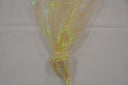 Crush Iridescent Pearl Organza Polyester Fabric - Sheer Crushed Holographic, 38/40" Width (1 Yard)