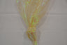 Crush Iridescent Pearl Organza Polyester Fabric - Sheer Crushed Holographic, 38/40" Width (1 Yard)