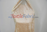Panne Velvet Polyester Fabric - Crush Panne Velour, Solid, 58/60" Width (1 Yard)