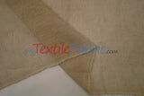 Swiss Sheer Sheer Polyester Fabric - Linen-Look Sheer Drapery, 130" Wide, White (1 Yard)