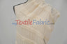 Pleated Ruffle Chiffon Polyester Fabric - Lightweight Textured Semi-Sheer, 44/46" Width (1 Yard)