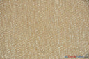 Pleated Glitz Polyester Sequins Fabric - Pleated Mesh, Multiple Colors, 56" Width (1 Yard)