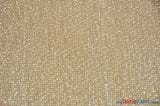 Pleated Glitz Polyester Sequins Fabric - Pleated Mesh, Multiple Colors, 56" Width (1 Yard)