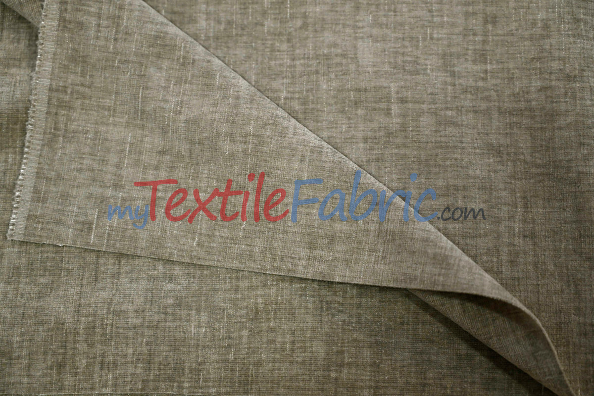 Chenille Polyester Fabric - Ultra Soft Velvety Texture, 60" Width, 350 GSM (1 Yard)