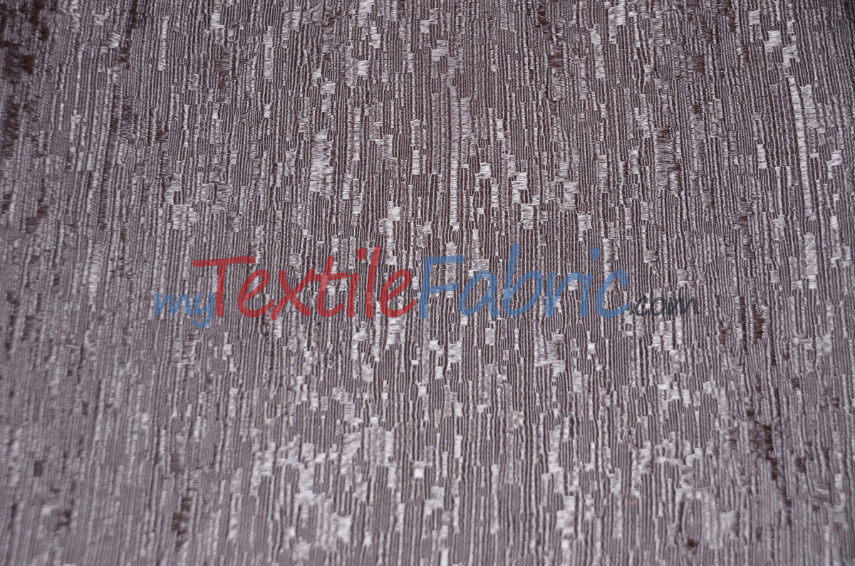 Luxury Jacquard Polyester Fabric - Solid Textured, 58/60" Width, Multiple Colors (1 Yard)