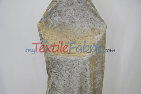 Panne Velvet Polyester Fabric - Crush Panne Velour, Solid, 58/60" Width (1 Yard)