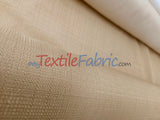 Rustic Linen Polyester Fabric - Faux Linen, 58" Width, 5 Colors (1 Yard)