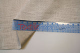 Upholstery Weight Poly Linen Fabric - Ivory, Taupe, Non Woven Backing, 60" Width (1 Yard)