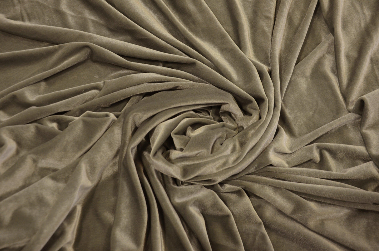 Stretch Velvet Spandex Fabric - Solid, 58" Width (1 Yard)