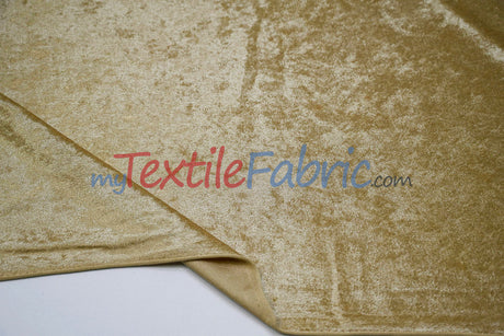 Panne Velvet Polyester Fabric - Crush Panne Velour, Solid, 58/60" Width (1 Yard)
