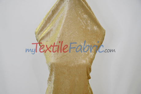 Panne Velvet Polyester Fabric - Crush Panne Velour, Solid, 58/60" Width (1 Yard)