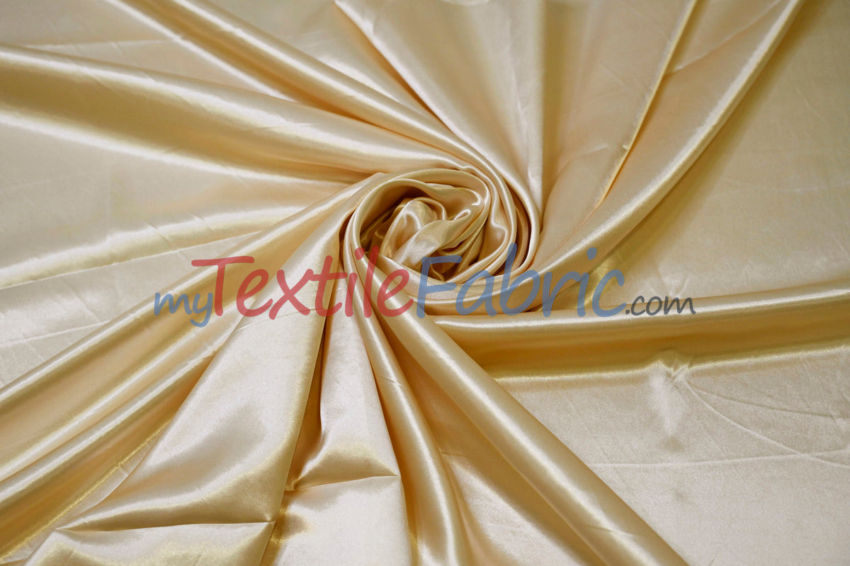 Stretch Charmeuse Satin Fabric - 96% Polyester 4% Spandex, Solid, 58/60" Width (Yards, Bolts, Sample Swatches)