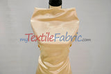 Stretch Charmeuse Satin Fabric - 96% Polyester 4% Spandex, Solid, 58/60" Width (Yards, Bolts, Sample Swatches)